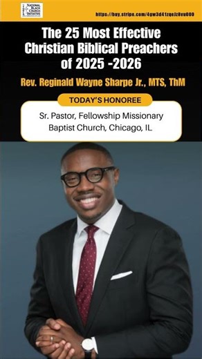 25 Most Effective Christian Biblical Preachers of 2025-2026 Featuring Rev. Reginald Wayne Sharpe Jr