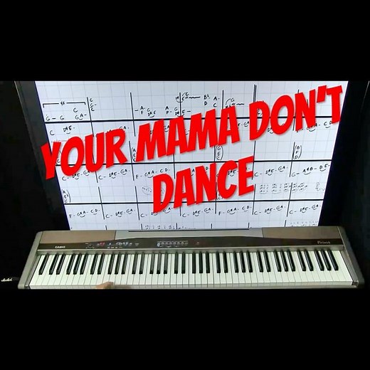 Learn To Play Piano | Your Mama Don’t Dance | Accurate Lesson #musiceducation