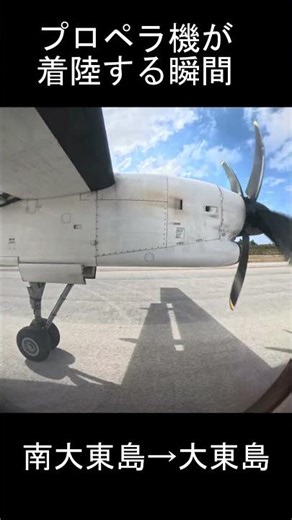 プロペラ機が着陸する瞬間(DHC-8-400カーゴコンビ)｜Propeller plane landing