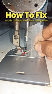 Fix Your Sewing Machine Presser Foot in 1 Minute – Easy DIY Trick! #sewing #stitch #viralreels #tailoring #trendingreels | Tandav Industries