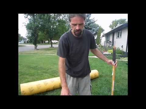 Pouring a lamp post footing
