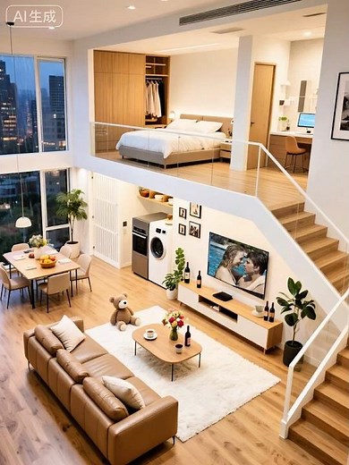 Modern Loft Design Ideas #bedroomdesign #loft #cozybedroomideas