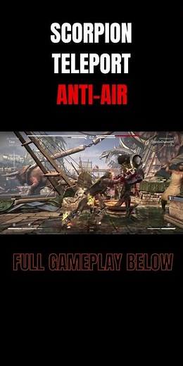 Hellfire Scorpion's Teleport Anti-Air | #mortalkombat #mkx #mk1 #mk11 #scorpion #fightinggames #taus