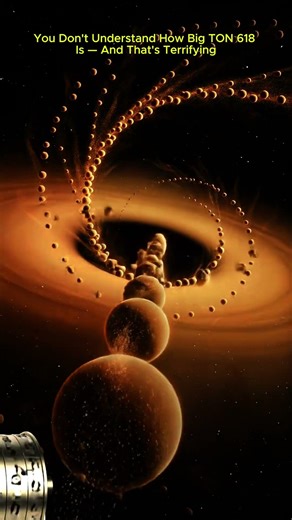 You Don't Understand How Big TON 618 Is — And That #spaceshorts #astronomy #astronomyshorts #space