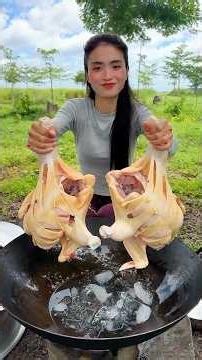 Cooking yummy wash chicken with ice braised recipe