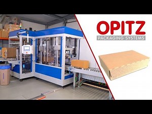 Faltkisten-Volumen-Reduzierer AMI mit Verdecklung - OPITZ Packaging Systems