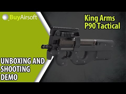 BuyAirsoft: King Arms P90 Unboxing, Review, Disassembly and Demo