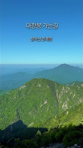 설악산 대청봉 가는길 #shorts #설악산 #한계령