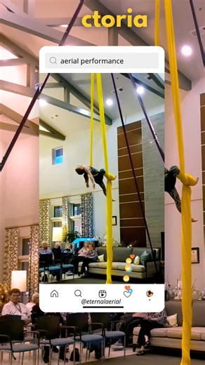 Victoria lit up the stage at The Crossings Retirement Community with her bold personality and radiant confidence! 🌟 Her vibrant flair and expressive movement make every moment in the air unforgettable. A true performer at heart, she brings her unique spark to the #aerialarts world — and the audience can’t help but love it. 💃✨ #EternalAerialArts #VictoriaInFlight #AerialArts #TheCrossingsPerformance #BoldInTheAir #FlamboyantPerformer #TexasAerialists #PerformanceSpotlight #ArtInMotion #Confiden