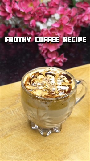 Cafe Style Creamy Coffee☕ #shortsfeed #shortfeed #coffee #winter #recipe #shorts #viral #shortsviral