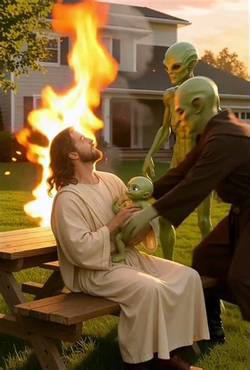 A Divine Encounter with Aliens 🌌✝️” #jesus