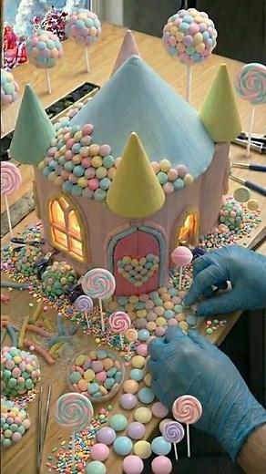 Building a Candy House Miniature from Scratch 🍭 #candy #house #home