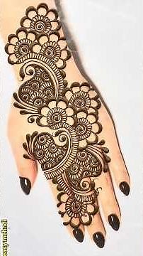 Back hand beautiful henna design- Simple & easy mehndi design for hands- Mehandi ka Design #mehandi