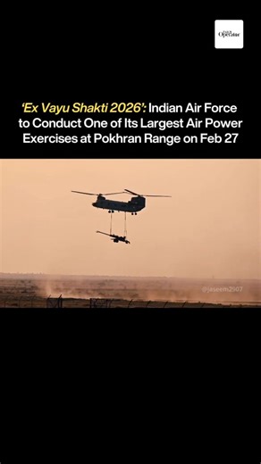 TAR21OPERATOR on Instagram: "‘Ex Vayu Shakti 2026’: Indian Air Force to Conduct One of Its Largest Air Power Drills at Pokhran Range on February 27 The Indian Air Force is set to conduct a major air combat exercise, Vayu Shakti 2026, on 27 February 2026 at the Pokhran Field Firing Range near Jaisalmer in Rajasthan. This large-scale military demonstration will showcase the IAF’s full spectrum of offensive and defensive aerial capabilities in a simulated war-like environment. According to defence