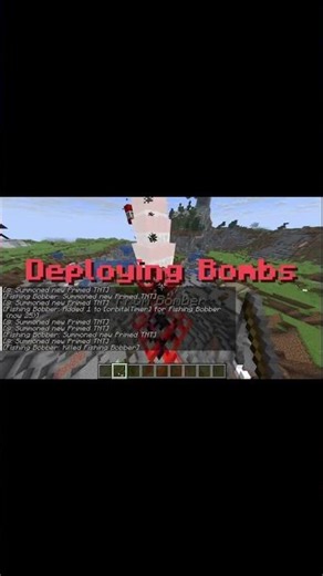 Bomb drop from Bomber aircraft in Minecraft! #minecraft