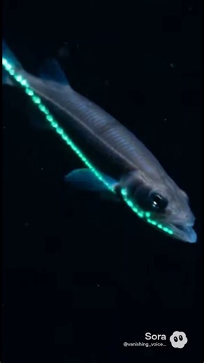 This is the Lanternfish. Dwelling in the deep ocean, #MarineLife #WildlifeShorts #OceanGlow