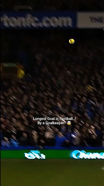 Longest Goal By A Goalkeeper!? 🤯💥 #viral #football #trending #shorts #reels #soccer
