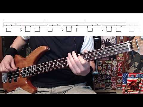 Glory Days by Bruce Springsteen - Bass Cover with Tabs Play-Along
