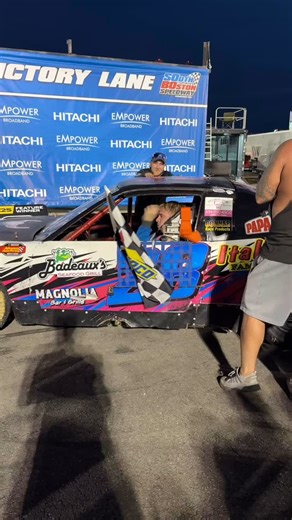 Kendall Milam parks it in Victory Lane for the first time! What a race! 👏 | South Boston Speedway