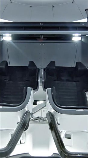 Por dentro da nave Dragon #SpaceX #Dragon #Crew12