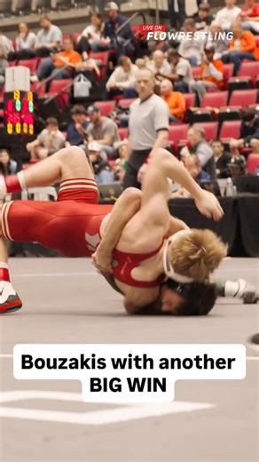 FloWrestling on Instagram: "Nic Bouzakis with another ranked win taking out #12 Stevo Poulin, 9-2"