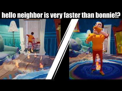 Neighbor is Faster Than Bonnie.exe?! Hello Neighbor Gameplay
