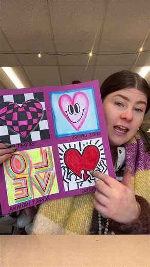 a 5th grade art lesson for you!! great way to teach about different artists!!! #artlessons #diyproject #teachersoftiktok #teacher #artlesson