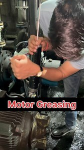 1.4M views · 10K reactions | Heavy Motor Greasing Work #motor #grease #electrician #electrical #electric | Tusiya Tech | Facebook
