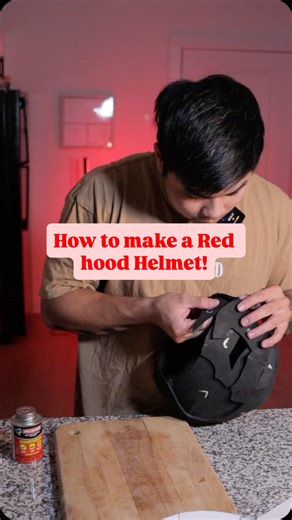 𝑪𝑹𝑰𝑺𝑷𝑶 on Instagram: "Long waited video! How to make a Red Hood helmet for your cosplay #cosplay #redhood #tutorial #reels #crafts #nightwing #batman #redhoodhelmet #evafoam"