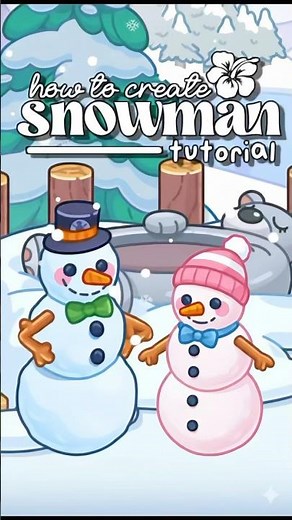 Avatar World snowman tutorial | how to create a snowman