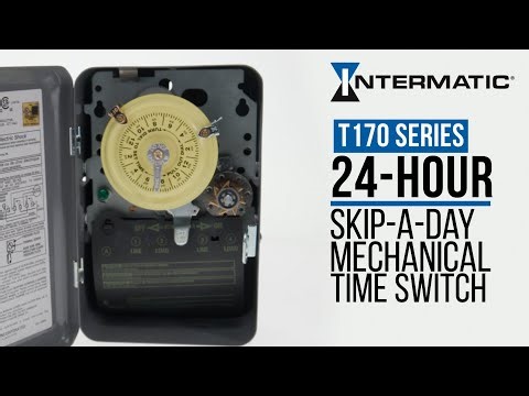 Intermatic T170 Series Mechanical Time Switch with Skip-a-Day