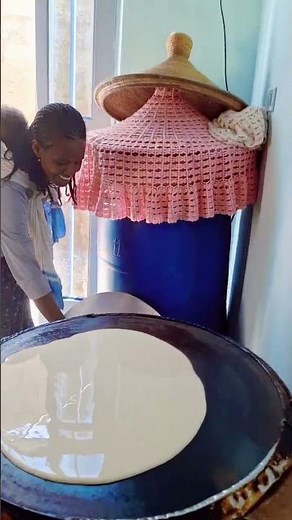 How to bake traditional Ethiopian injera !