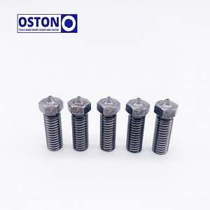 [Hot Item] Tungsten Carbide Volcano 3D Printer Nozzles with 0.4mm Orifice M6 Thread