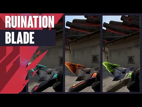 Ruination Blade Skin Showcase (Ruination Knife) - Valorant Ruination Skins