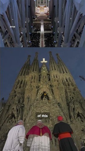 Pope Leo blesses the Sagrada Família in Barcelona