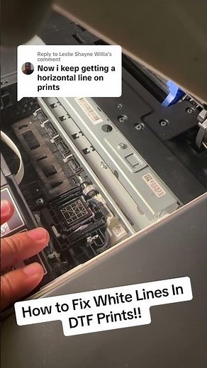Shayne Willia How To Fix Horizontal White Lines In DTF Prints #tshirtbusiness #tshirtprinting