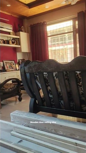 Wooden Door Ceiling idea #doordesign #ceiling #home #2026shorts #woodendoor #ceilingidea