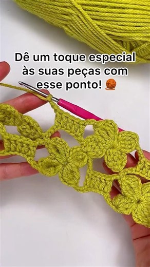 Dica de ponto muito especial que vai dar aquele toque na suas peças de crochê 🧶 #crochet #diy #art