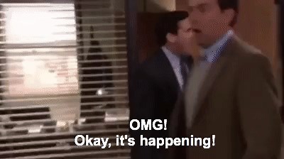 It's Happening - The Office (Steve Carell) on Make a GIF
