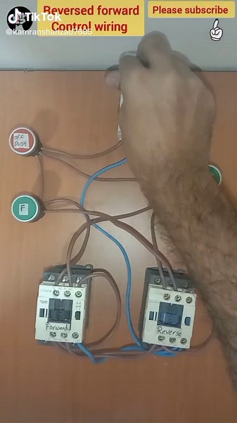motor reverse forward control wiring #electronicengineering #electricaltips #foryou #Foryou #viral #foryourpage #electronicengineering #electricaltips#motorconnection