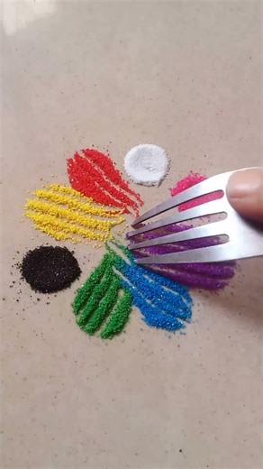 simple Rangoli, satisfying rangoli, Easy rangsatisfying #asmroli, Tricks and tips#ASMR#rangoli