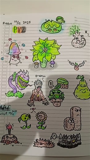 PVZ drawing #plantsvszombies #drawing