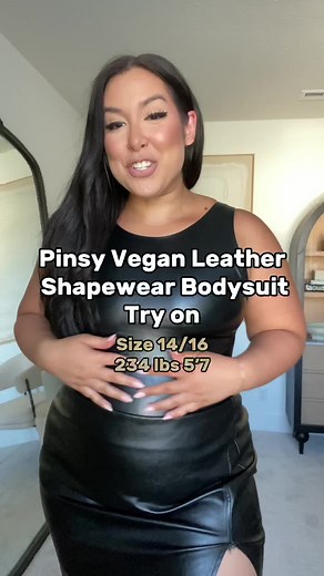 Quality Vegan Leather Shapewear for Curvy Girls | Pinsy Shapewear Review