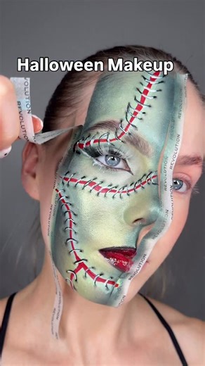 8.7K views · 913 reactions | Frankenstein makeup tutorial 喝履 #creativemakeup #halloween #halloweenmakeup #frankenstein #frankensteinmakeup #makeuptutorial | Leahcomptonn | Facebook