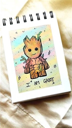 I am groot aesthetic and cute drawing from Marvel #shorts #iamgroot #drawing #aesthetic #fypシ