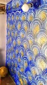 Disc Texture Design By Asian Paints Royal Play Gold #Texture #Disc #Royalplay #Painting #Reels | Vinod Kumar Varma