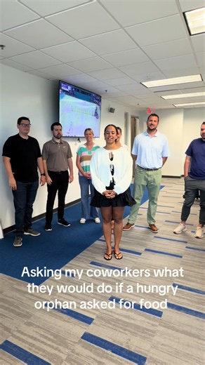Asking My Coworkers What They Would Do If a Hungry Orphan Asked for Food