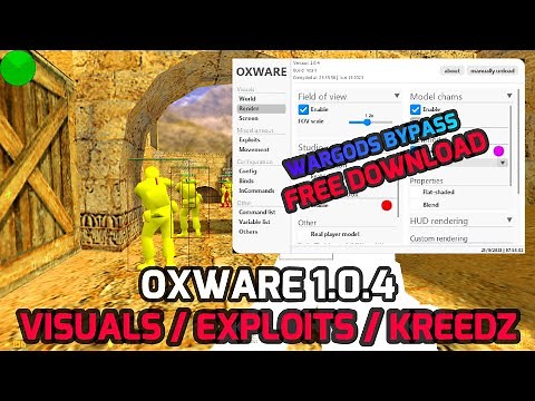 CS 1.6 OXWARE 1.0.4 Cheat Menu | Visuals, Exploits, SGS, Bhop | Steam/NoSteam - Wargods Bypass 2023