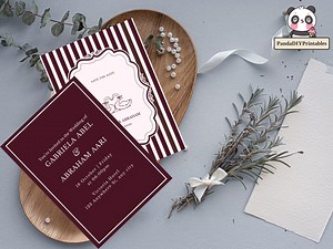 Elegant Vintage Wedding Invitation Template | Fully Color-editable Classic Save the Date & Formal Wedding Card Design - Etsy