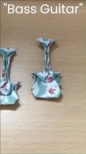 Make Your Own ROCKIN' Origami Bass Guitar Now!